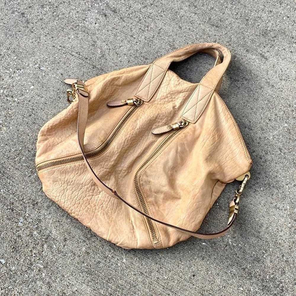orYANY Tan Leather Hobo Handbag Designer - image 1