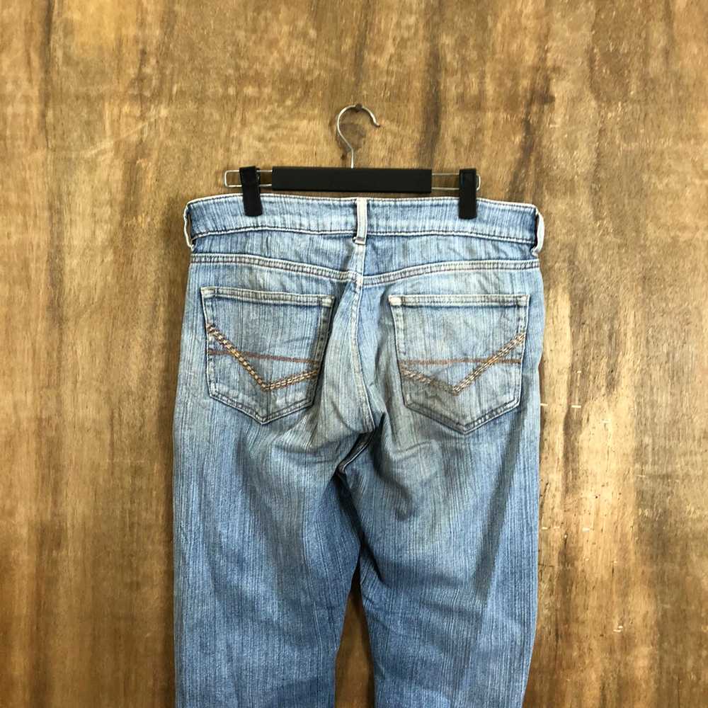 Vintage - Blue Distressed Denim Pants Patchwork #… - image 9