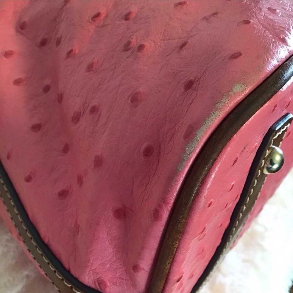Dooney & Bourke large leather domed satchel ostri… - image 6