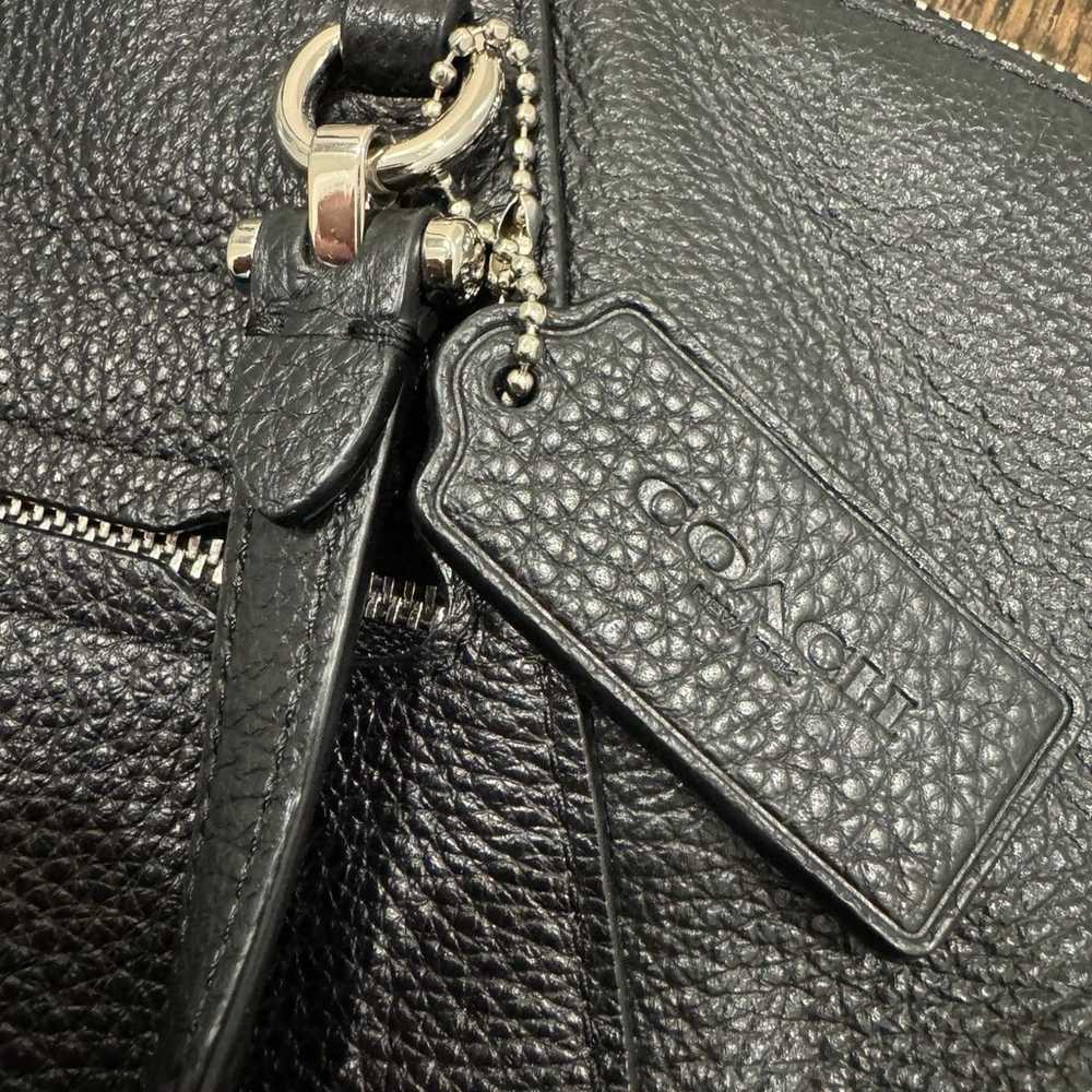 COACH Black Pebbled Leather Prairie Bag - image 5