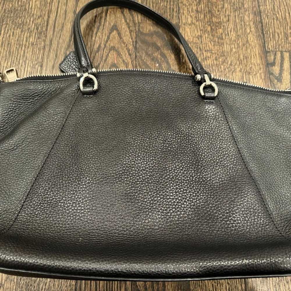 COACH Black Pebbled Leather Prairie Bag - image 8