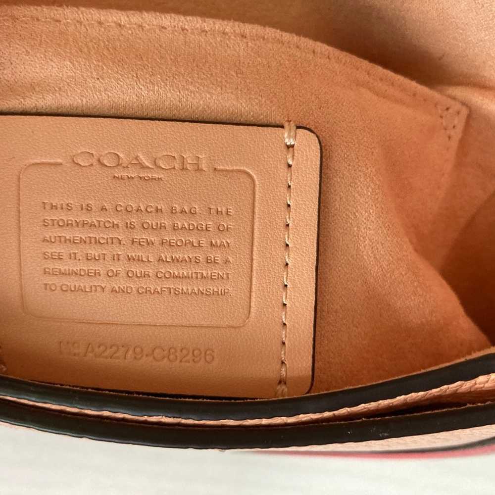 Coach Georgie Saddle Bag Leather Crossbody Colorb… - image 4