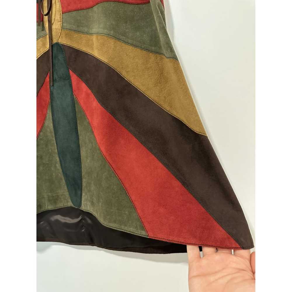 Dolce & Gabbana Leather mid-length skirt - image 7
