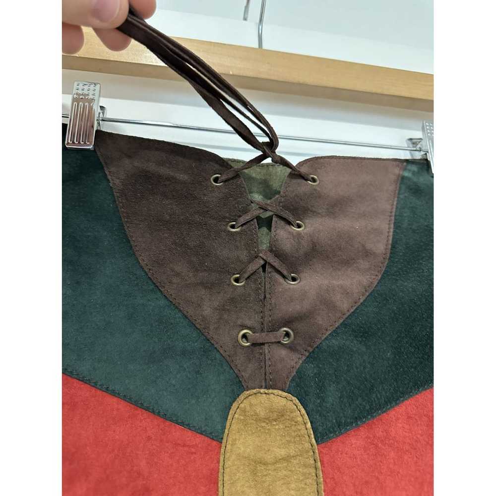 Dolce & Gabbana Leather mid-length skirt - image 8