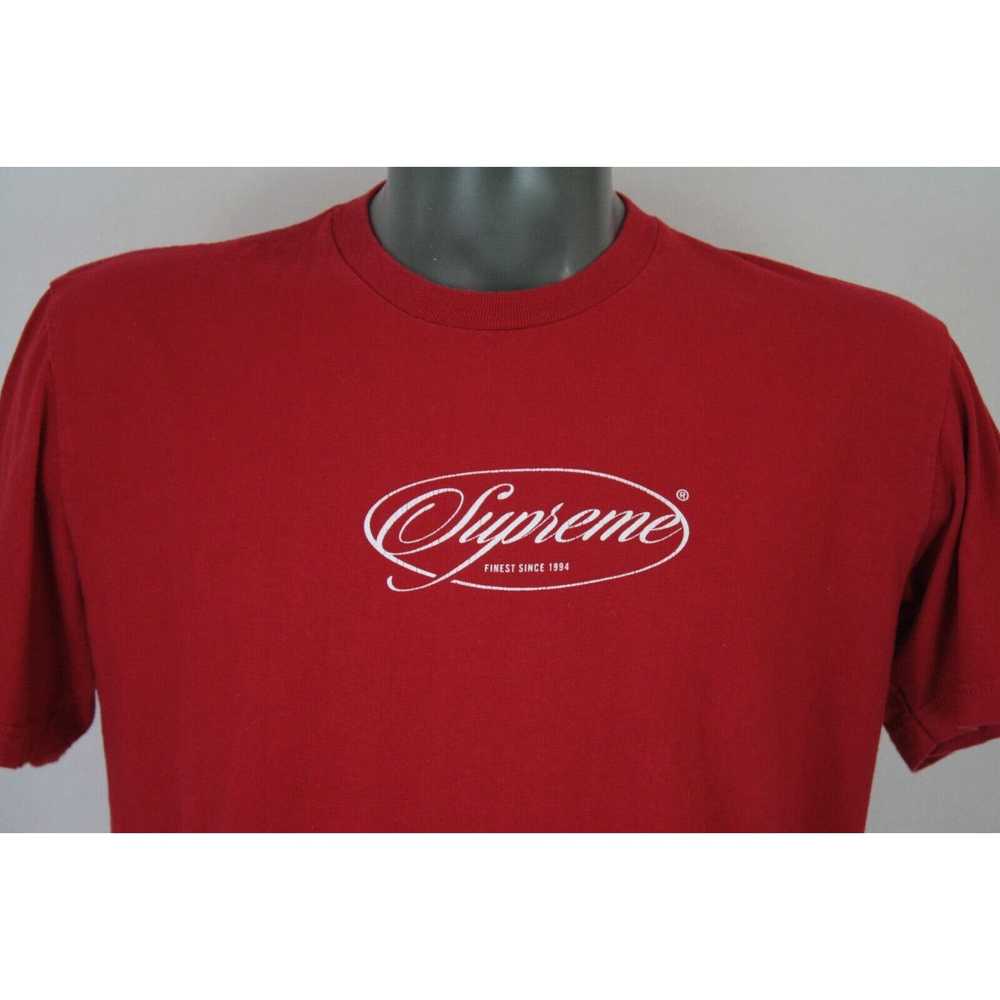 Supreme Supreme Script Spell Out Logo Red T-Shirt… - image 2