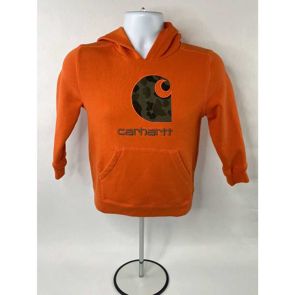 Carhartt Carhartt Hoodie Youth Small 8-10 Orange … - image 1