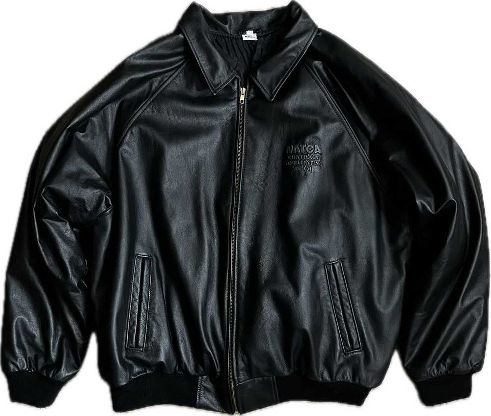 Avirex × Leather Jacket × Made In Usa Vintage Lea… - image 2