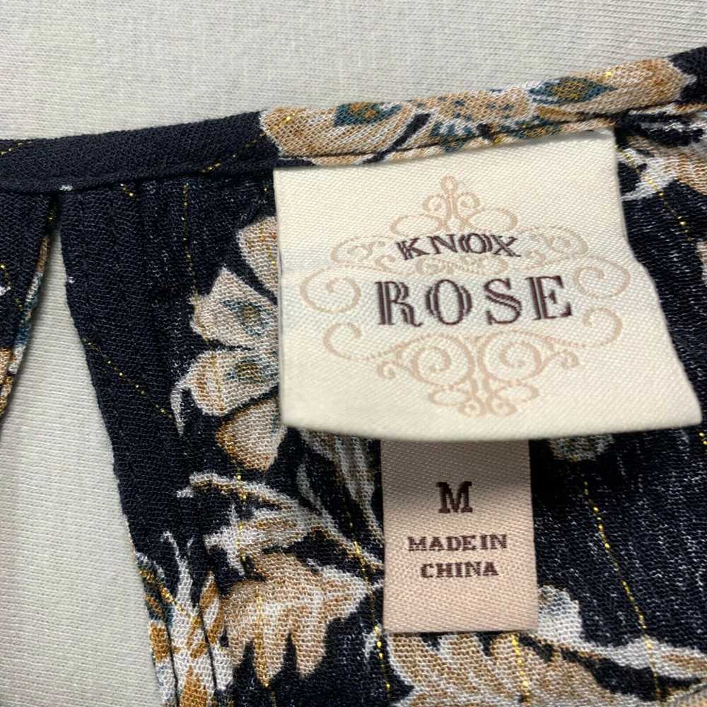 Vintage KNOX ROSE Blouse Womens Medium Floral Top… - image 3