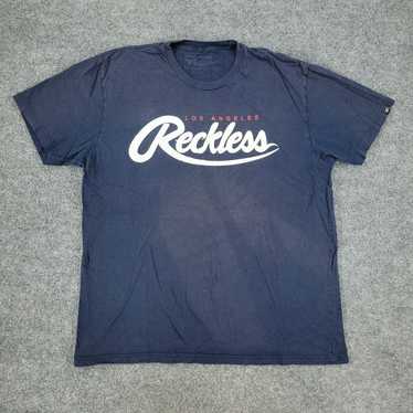 Vintage Young & Reckless Shirt Men's XL Blue Los … - image 1