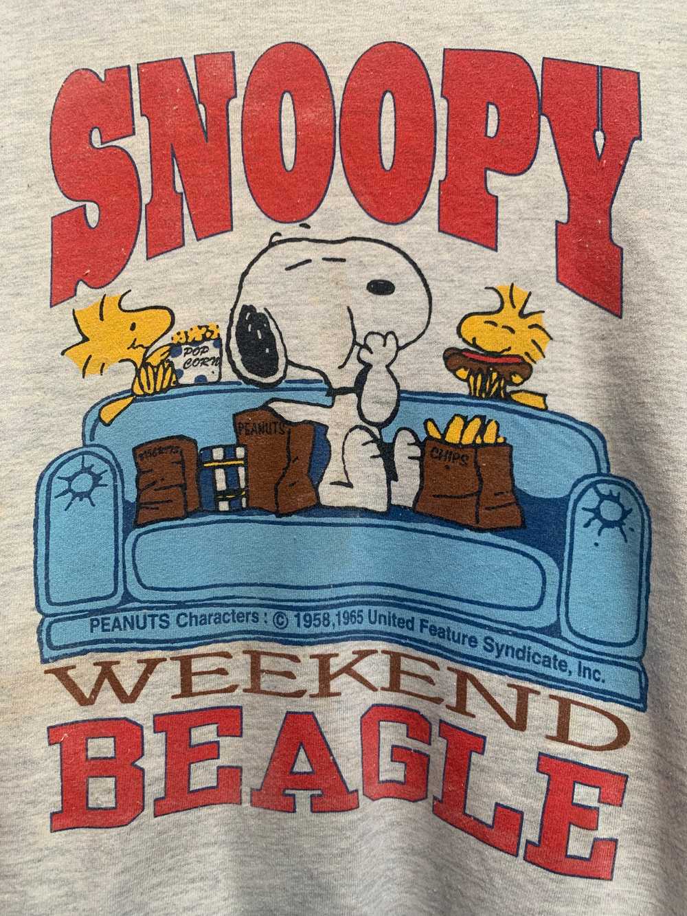 Vintage - Vintage Peanuts Snoopy 1958 Sweatshirt - image 5