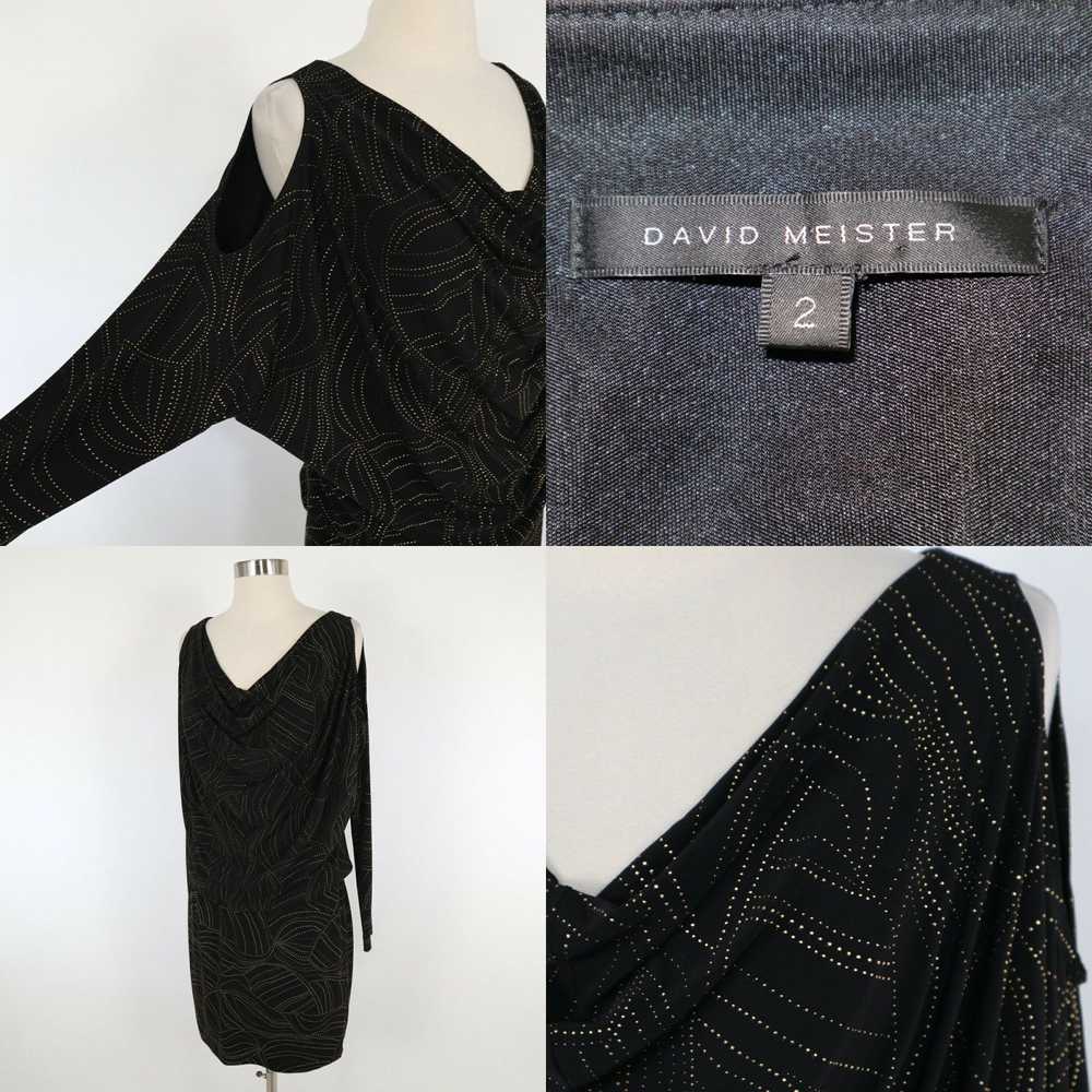 Vintage David Meister Cold Shoulder Dress Womens … - image 4