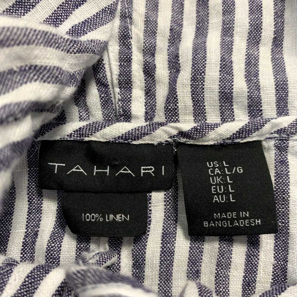 Vintage TAHARI Hoodie Sweatshirt Womens Large Lin… - image 3