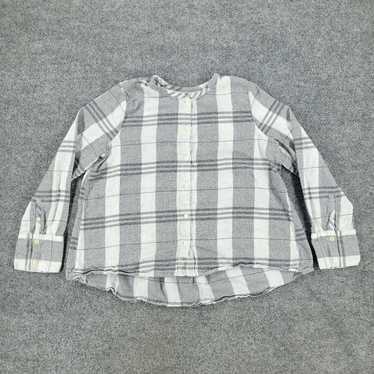 Madewell Madewell Button Shirt Women Small Gray W… - image 1