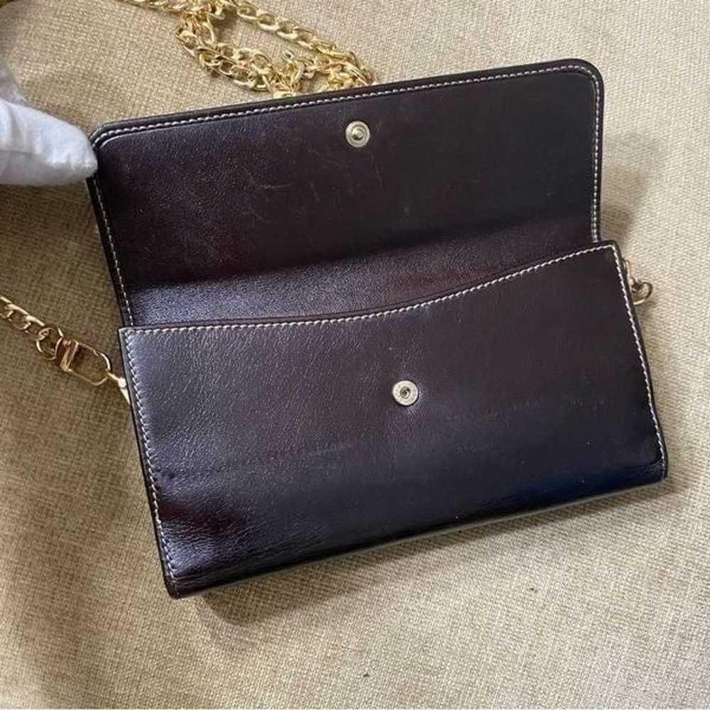 GUCCI GG Leather Wallet-Crossbody Bag  Dark Brown - image 11