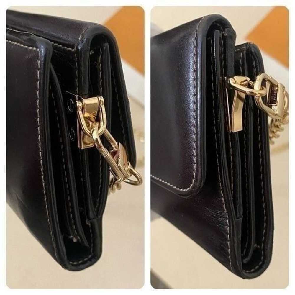GUCCI GG Leather Wallet-Crossbody Bag  Dark Brown - image 12