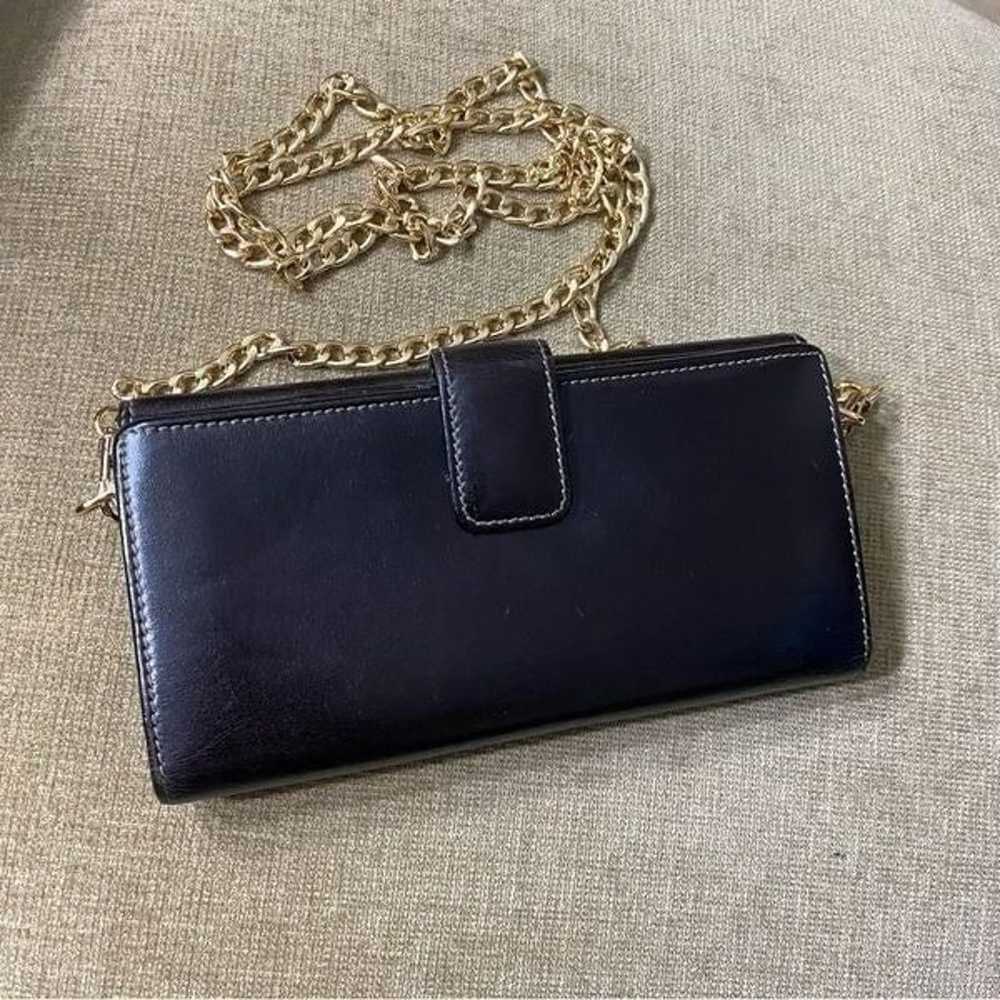 GUCCI GG Leather Wallet-Crossbody Bag  Dark Brown - image 9