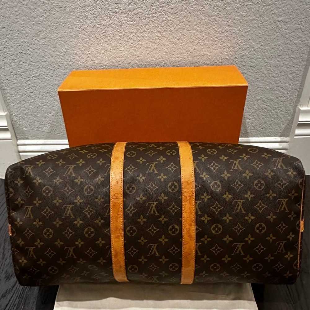 Louis Vuitton Keepall 55 Brown Luggage - image 6
