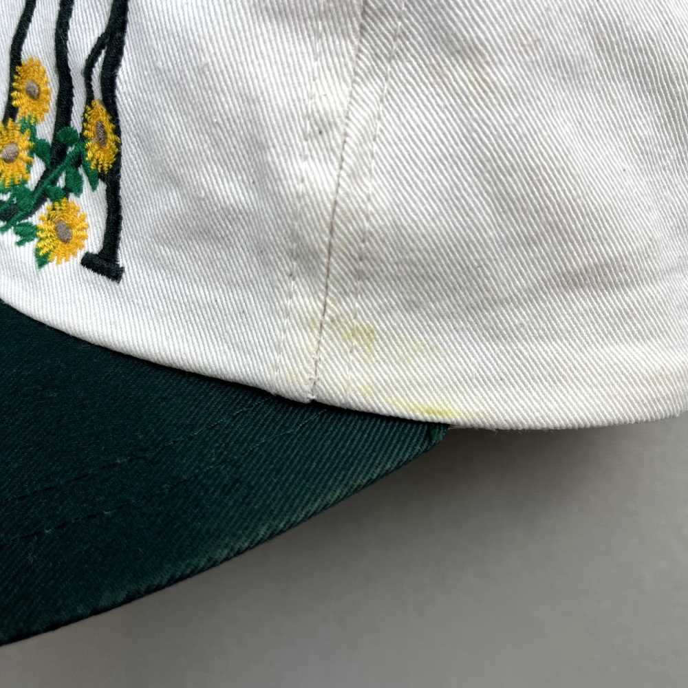 Vintage Vintage Sunflower Hat Cap Cream Canada Fl… - image 7