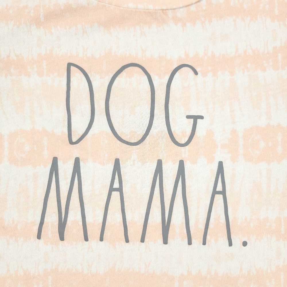 Vintage Dog Mama Shirt Women's XS Salmon Pink Tie… - image 2