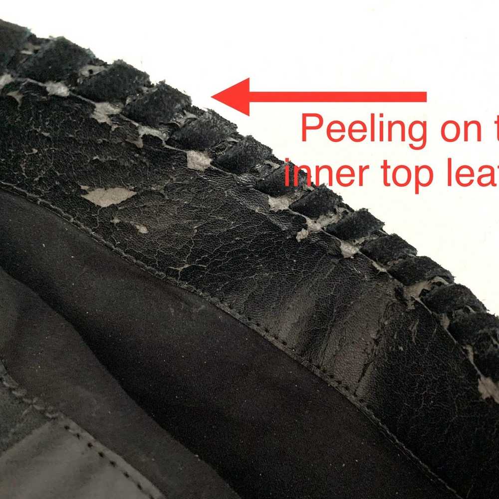 Cosmopolitan Knee High Black Suede Leather Fringe… - image 10
