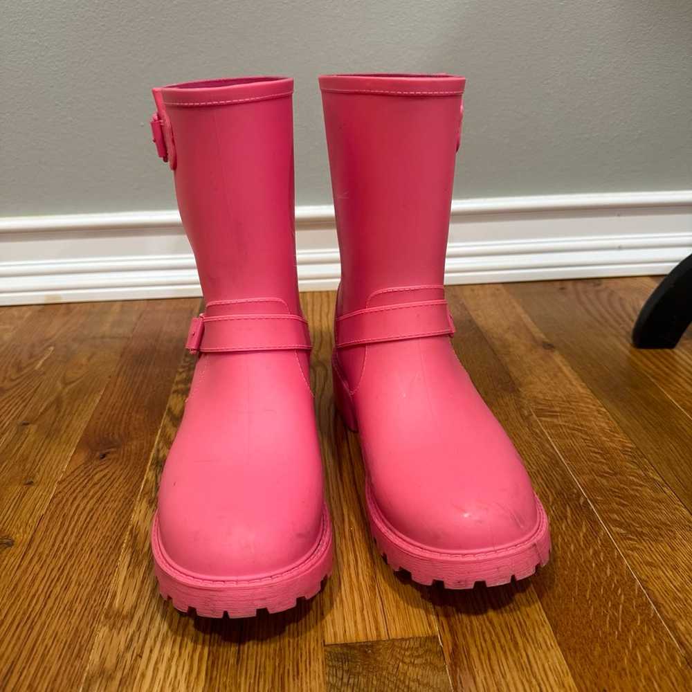 Nine West Pink Rain Boots - image 3