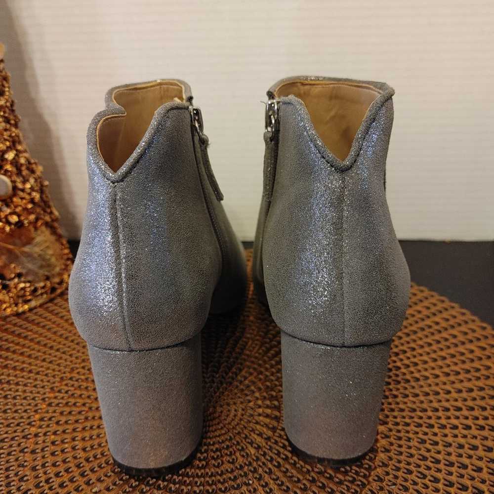 White House Black Market Harper Silver Booties Si… - image 5
