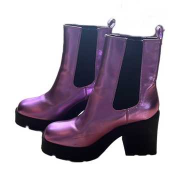 Madden Girl Tippah Platform boots pink metallic