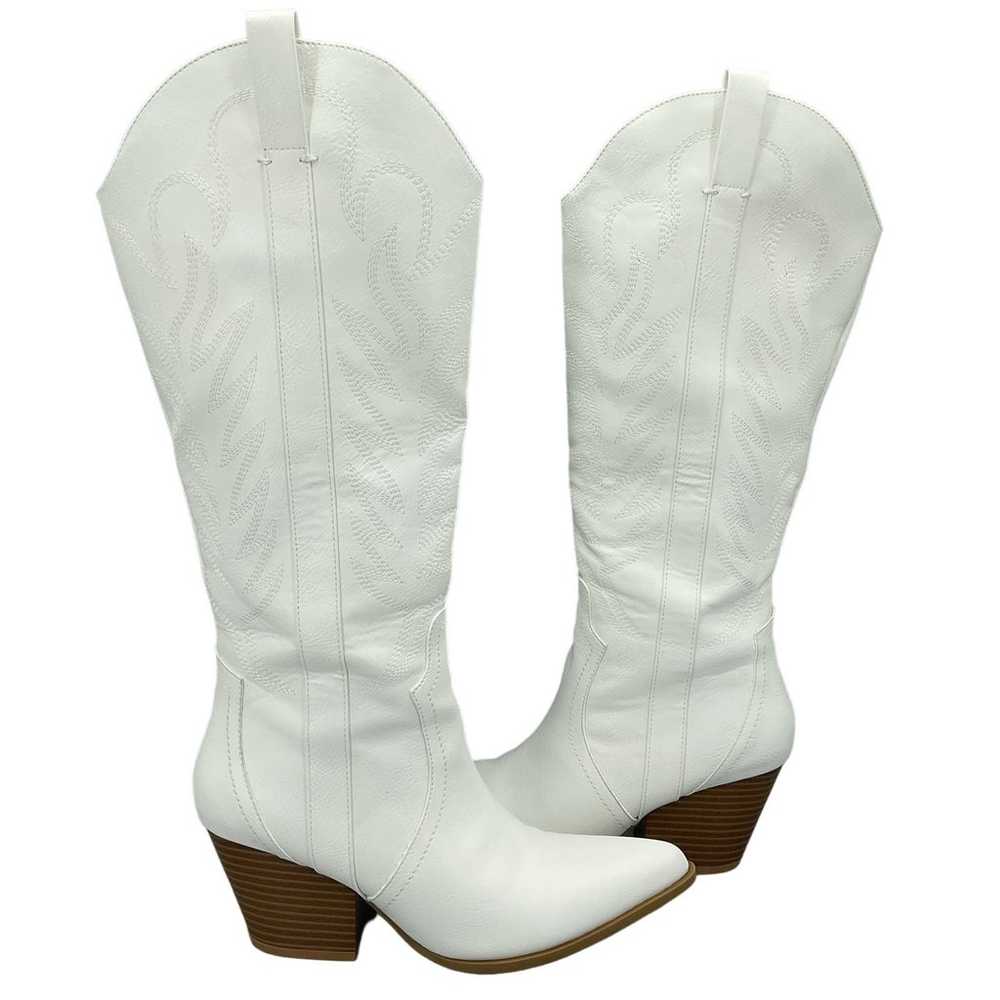 Arromic Women's Western Cowgirl Boots White Size 8 - image 1