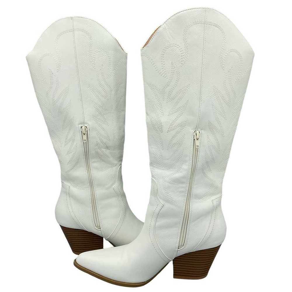 Arromic Women's Western Cowgirl Boots White Size 8 - image 2