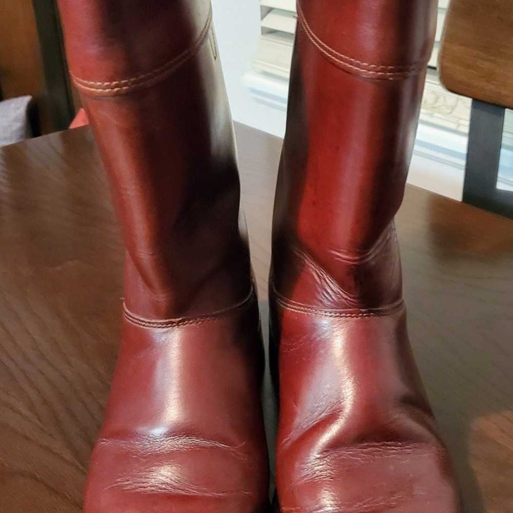 Pre-owned H&H Brown Leather Boots 8 1/2 D - image 1