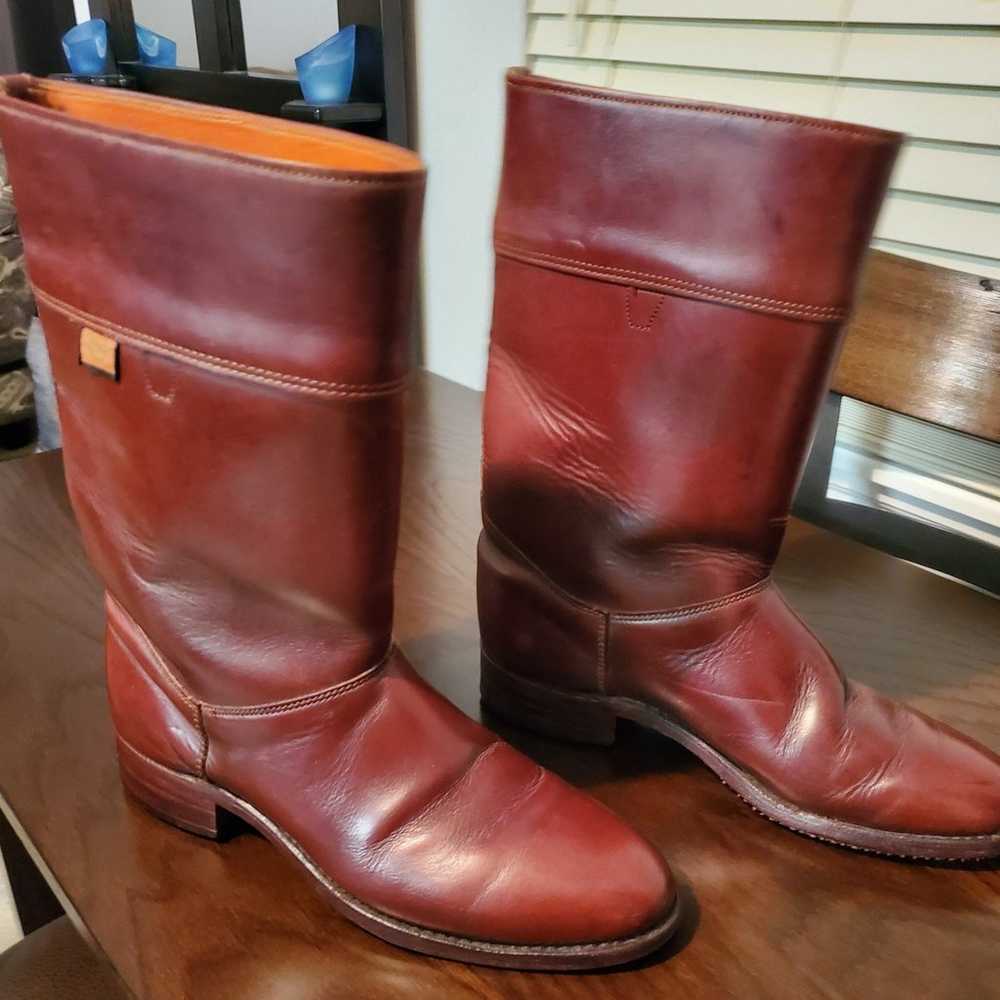 Pre-owned H&H Brown Leather Boots 8 1/2 D - image 2