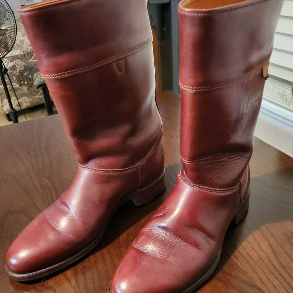 Pre-owned H&H Brown Leather Boots 8 1/2 D - image 3