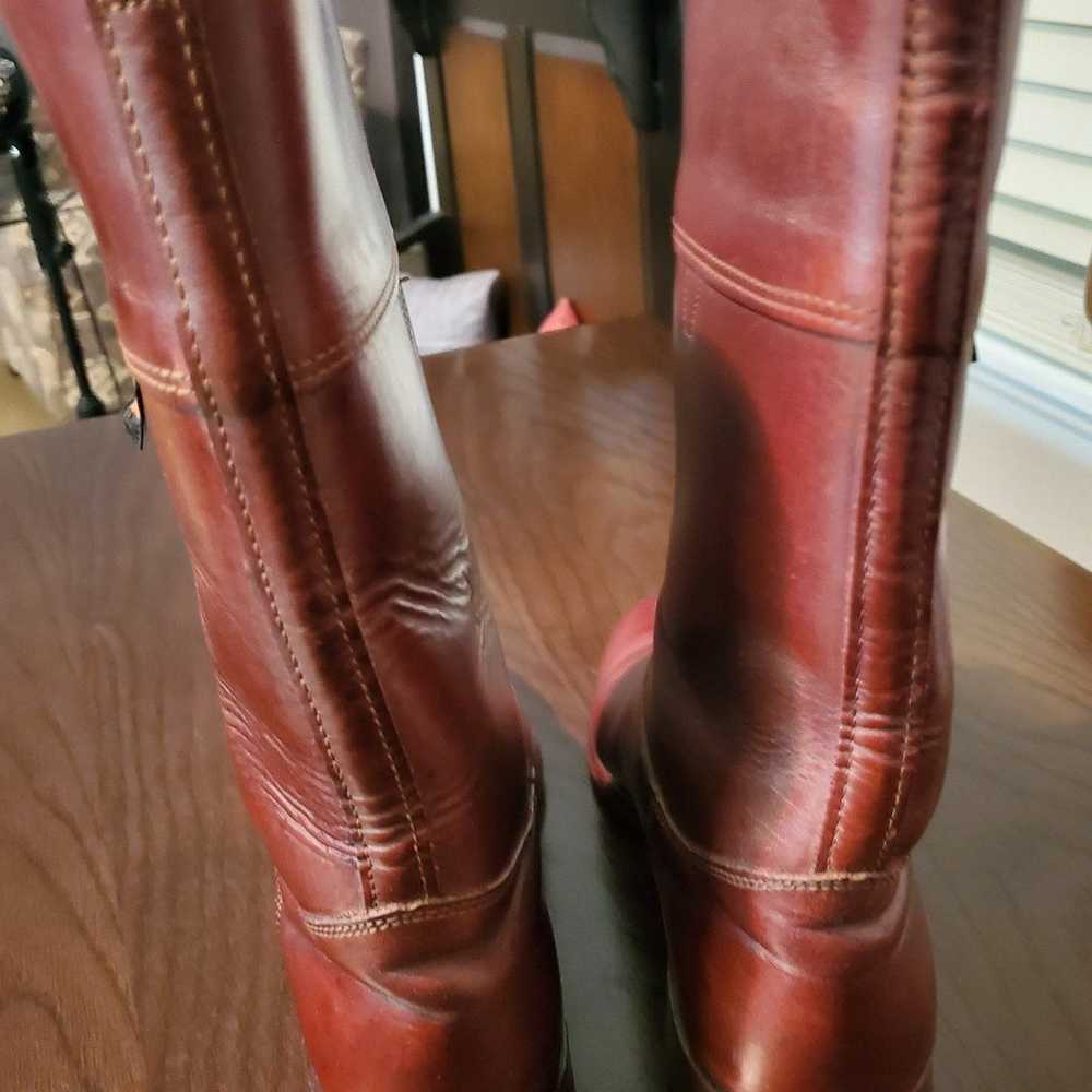 Pre-owned H&H Brown Leather Boots 8 1/2 D - image 4