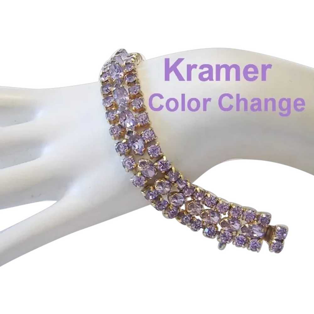 Kramer ALEXANDRITE Color Changing Rhinestones DIM… - image 1