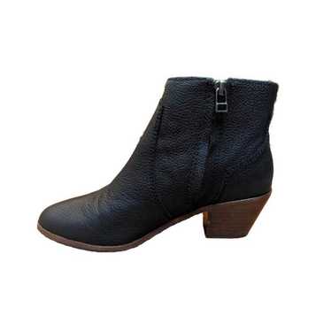 Madewell The Western Boot Black Leather Zip Ankle… - image 1
