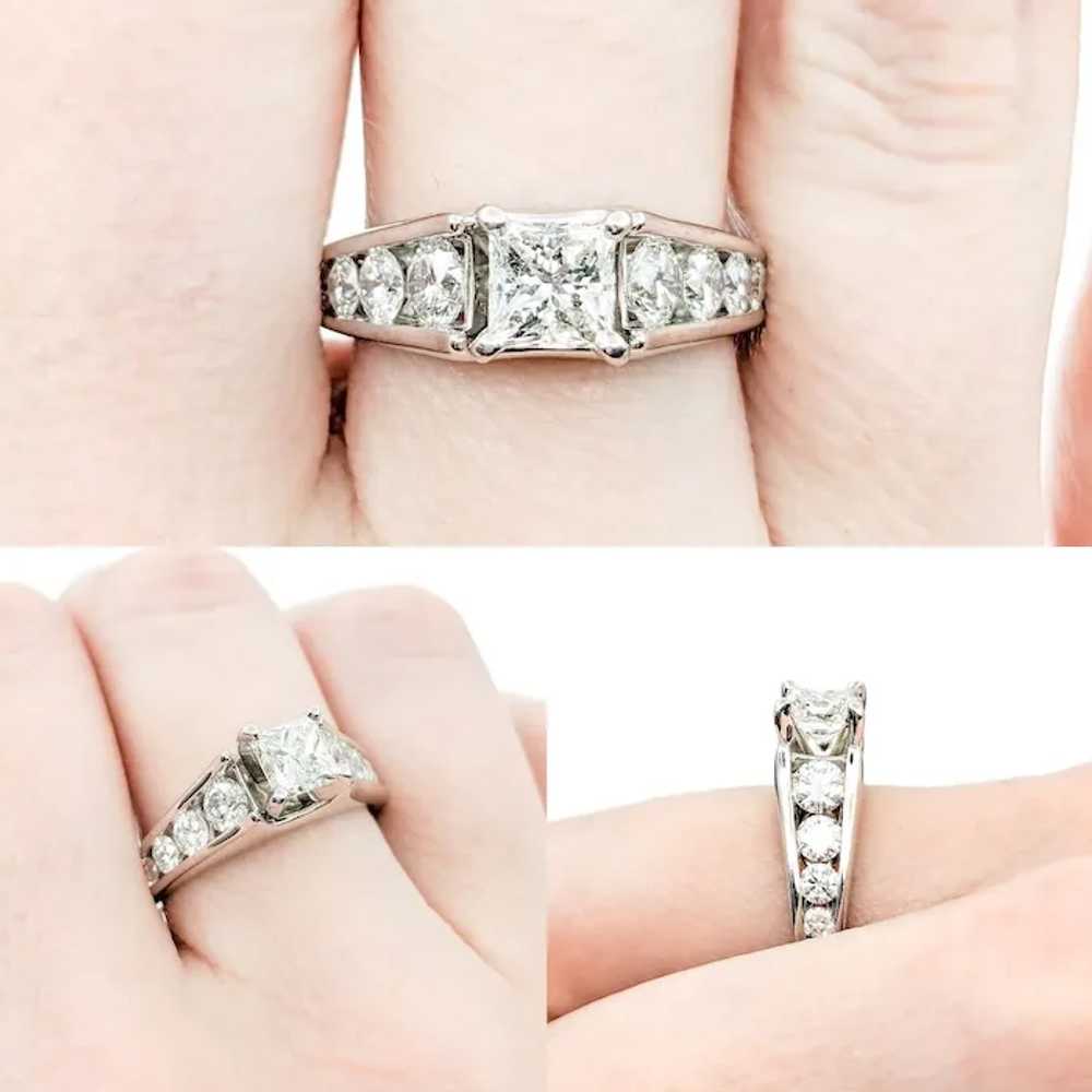 2.00ctw Diamond Engagement Ring In White Gold - image 2