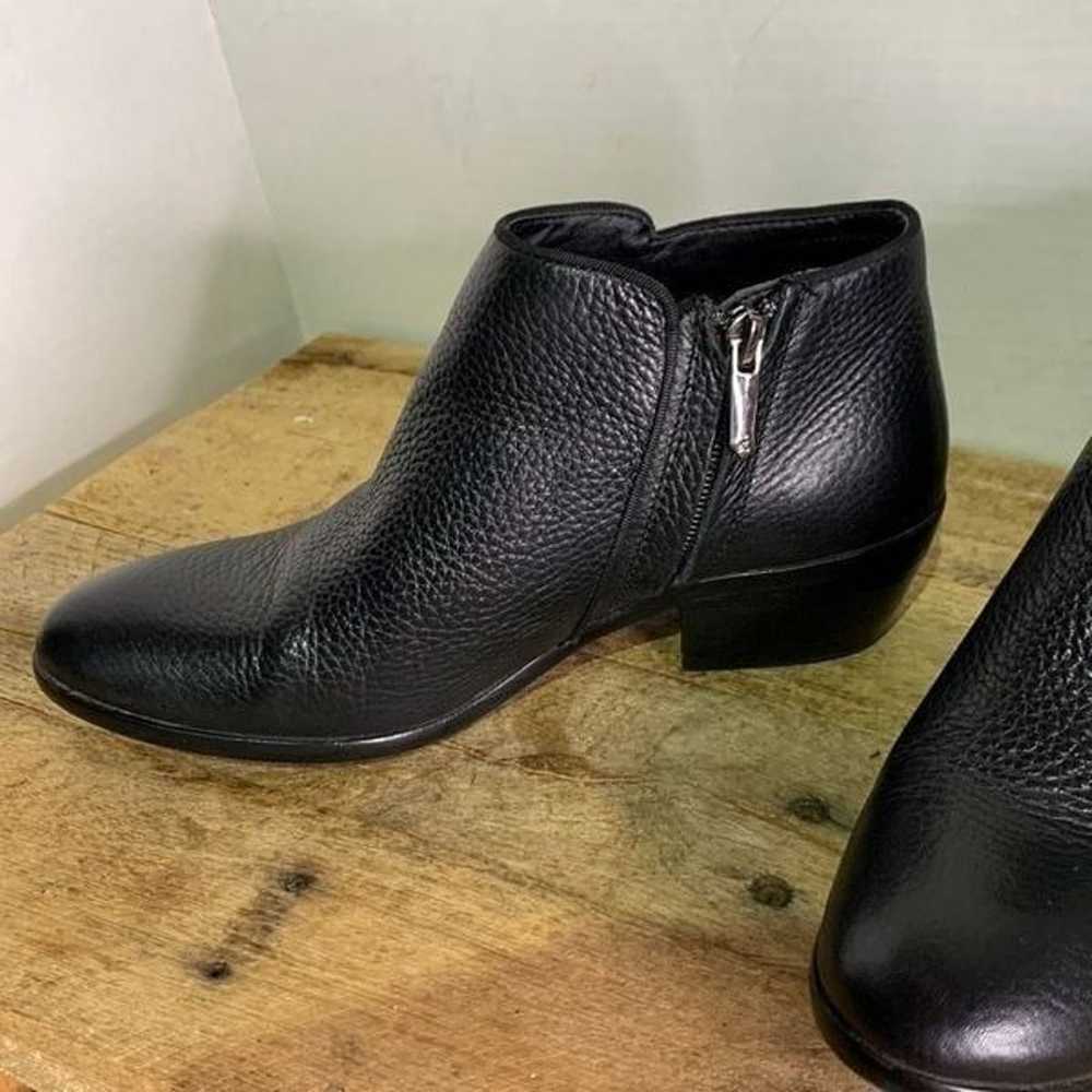 Sam Edelman black pebbled boots leather shirt ank… - image 2