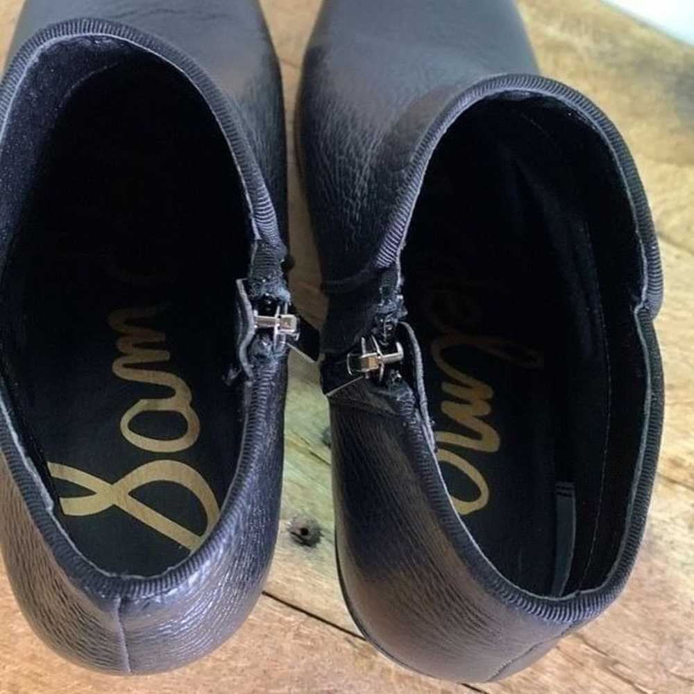 Sam Edelman black pebbled boots leather shirt ank… - image 7