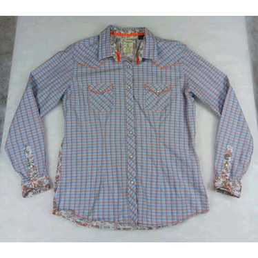 Vintage Panhandle Western Shirt Large Cotton Snap… - image 1