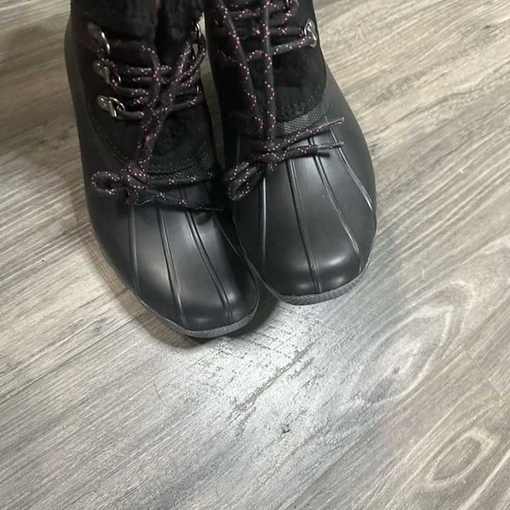 Women’s Sperry black winter boots size 5 - image 4