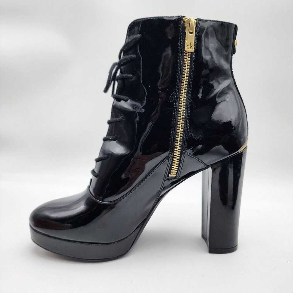 Calvin Klein Melinda Patent Leather Ankle Lace Up… - image 11