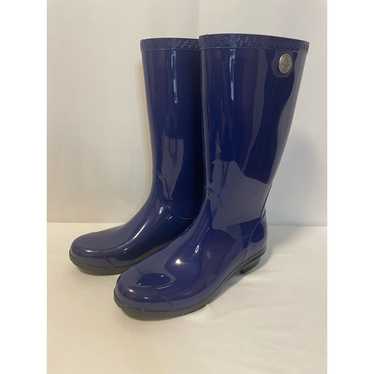 Ugg Royal Blue Rubber Rain Boots Size 9 - image 1