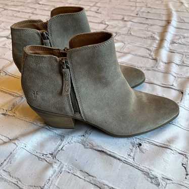 Frye Holly Booties Grey 8.5 Womens Boots Ash