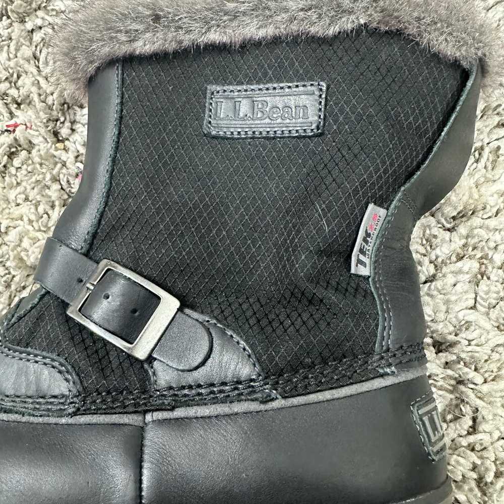 LL Bean Rangeley Black Insulated Pac Boots Mid Wo… - image 9