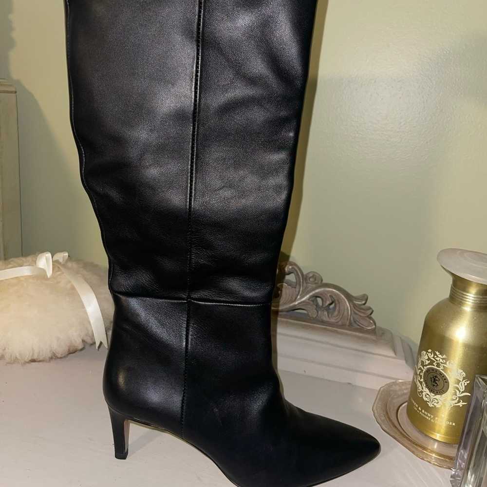 Sam Edelman Black Leather Uma Knee High Boots - image 4