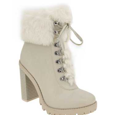 Women’s BCBG Fur Platform Boots - image 1