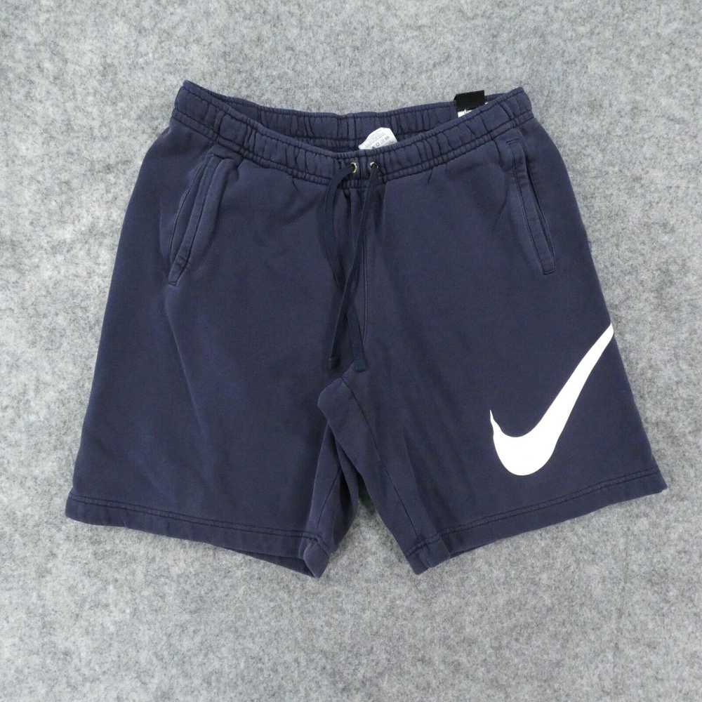Nike Nike Sweat Shorts Men Large Navy Fleece Elas… - image 1
