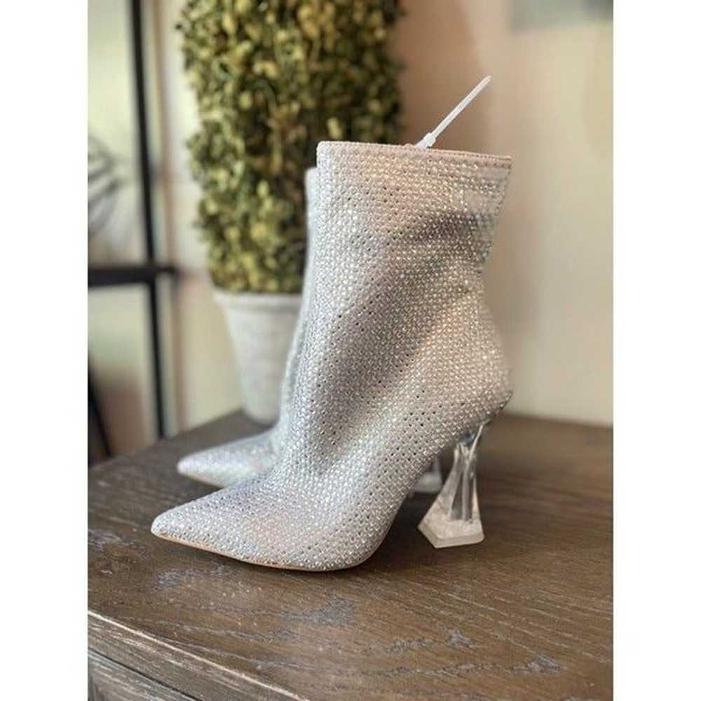 Steve Madden Vivy Ankle Boot Silver Rhinestone Wo… - image 10