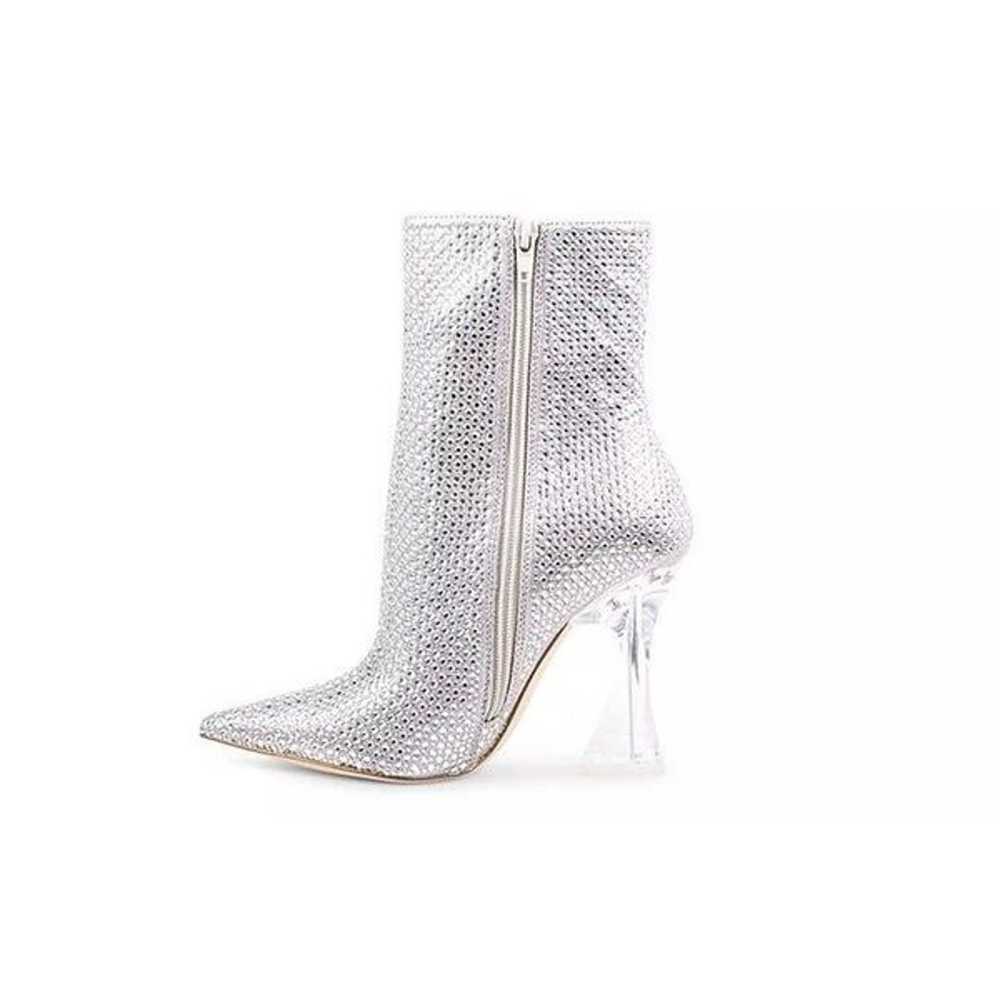 Steve Madden Vivy Ankle Boot Silver Rhinestone Wo… - image 5