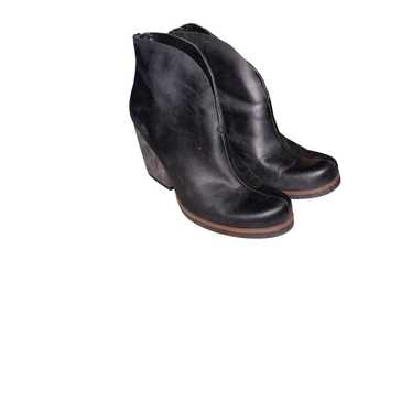 Korks Gemini booties - Black leather ankle boots … - image 1
